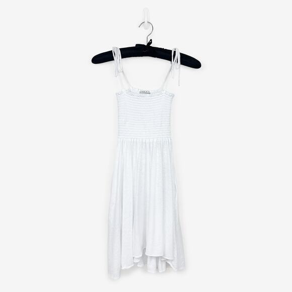 Vitamin A Gigi Mini Dress Small White Cotton Blend Swim Cover Up Resort Coastal - Picture 1 of 6